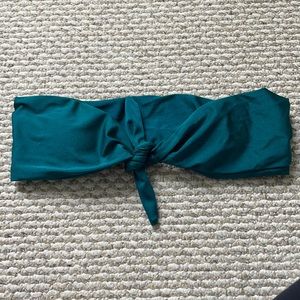 Small Green strapless bikini top